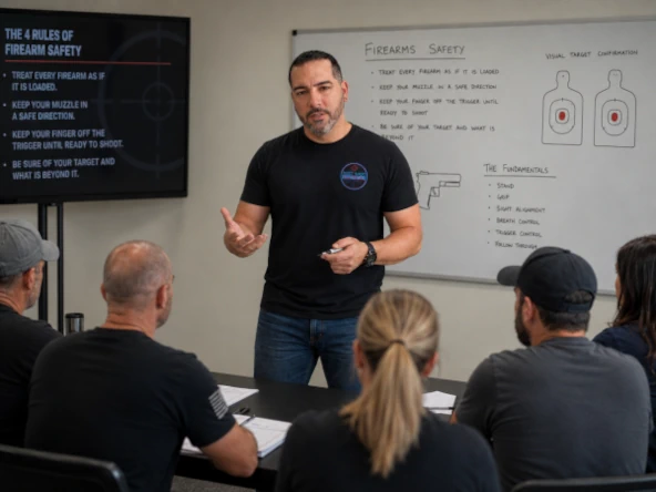 Best Shot Tactical firearm training classroom